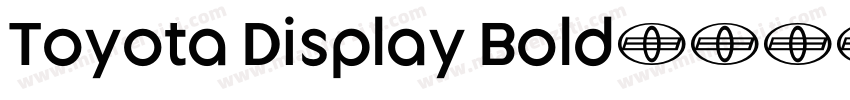 Toyota Display Bold字体转换